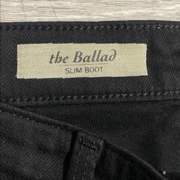 AG The Ballad Slim Boot Cut Black Jeans - Picture 5 of 9